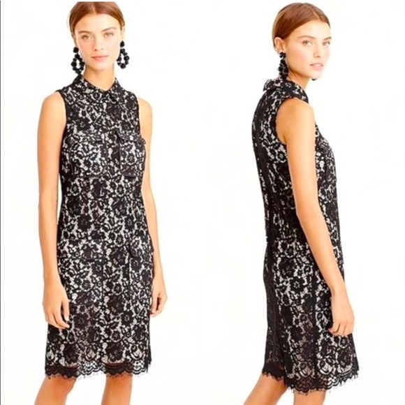 J. Crew Festive Lace Dress with Pockets & Collar - Picture 2 of 13